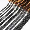 Encaje Tejido de Hilo de Algodón Negro Adorno para Manualidades Tela para Mantel Hecho a Mano Materiales para Ropa de Cama de Sofá Tela para Cortinas