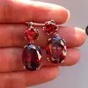 Pendientes superventas en eBay, pendientes de circonita grande con temperamento atractivo para damas, pendientes transfronterizos europeos y americanos al por mayor e6535