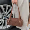 Estilo Coreano Otoño e Invierno Nuevo Retro Mate Versátil Bolso Pequeño de un Hombro Cruzado Bolso Almohada Bolso Boston Tendencia Bolso para Mujer