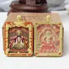 Tíbet thangka cinco maestros relieve a doble cara tridimensional doble columna de dragones cinco maestros el santo patrón de la vida doce zodiaco doble cara