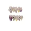 Nai Zi Unhas Usáveis Puramente Feitas à Mão Novo Modelo Outono/Inverno B069 Esculpido Pintado à Mão Estilo Francês Modelo de Exportação Adesivos de Unha Elegantes