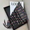 Nuevo Cadena Geométrica Moda Versátil Triángulo de Seda Bufanda de Verano para Mujer Multifuncional Decorativa Pañuelo para la Cabeza