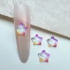 2025 Nuevo Hielo Transparente Estrella DIY Joyas para Uñas Accesorios Popular Estrella de Cinco Puntas Joyas para Uñas Accesorios Pasador