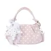Bolso de hombro de lunares de moda para pedidos extranjeros, bolso cruzado versátil de alta apariencia para el verano de 2026, bolso de mano versátil estilo coreano