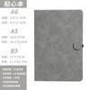 Cuaderno A5 con Hebilla de Imitación de Cuero Personalizado Minutas de Reunión de Oficina Cuaderno B5 con Textura de Piel de Oveja Impresible con Logo