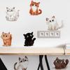 Pegatinas de Pared de Gato Mascota Lindas Transfronterizas para Dormitorio Sala de Estar Puerta de Armario Decoración del Hogar Calcomanías de Arte Autoadhesivas Pvc
