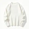 Suéter de Color Sólido con Cuello Redondo para Hombre Otoño/Invierno 2026, Suéter Retro Japonés de Punto Grueso Holgado, Textura Pesada, Cálido