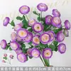 Flores Artificiais Coloridas Estilo Monet Flores Falsas Atacado Verde Roxo Arranjo de Casamento Cenário Decoração de Paisagismo