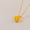 Consigue un Colgante de Campana de Ábaco de Fortuna Color Dorado Vietnamita para Mujer, Mismo Estilo que se Ve en Transmisiones en Vivo de Kuaishou, Regalo para Novia, Joyería de Cadena para Clavícula