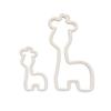 Nuevo molde de corte de jirafa linda de 2 piezas, herramientas de decoración de pasteles de fondant para hornear DIY, molde de pastel, molde de plástico
