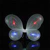 En stock al por mayor alas de mariposa luminosas para niños decoración de espalda regalo de vacaciones para niñas accesorios de actuación para disfrazarse disfraz de hada