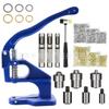 Máquina de prensado manual de botones con remaches de ojal, venta al por mayor de comercio exterior, hebilla de ojo de aire, traje de botón con ojal dorado y plateado