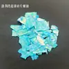 Piezas de nácar pintura de nácar materiales de manualidades accesorios irregulares para decoración de uñas accesorios de broche frágiles fragmentos finos de concha cadena de hierro