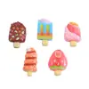 Helado de Fresa Lindo Juguete de Comida Dibujos Animados Hecho a Mano DIY Hebilla para Zapatos con Agujeros Material para Joyería Pegamento de Crema Resina Pequeños Accesorios