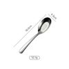 Shengjia Cuchara de Fondo Plano de Acero Inoxidable 304 410 Grande, Mediana y Pequeña Múltiples Especificaciones Pulida con Rueda de Tela Gruesa Cuchara para Correr de Restaurante