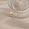 Pendientes de Perlas Barrocas de Imitación de Alta Gama, Pendientes de Lujo Nicho con Lazos y Diamantes Brillantes, Pendientes de Nuevo Estilo Popular 2026