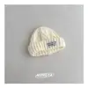 Gorros de Invierno Cálidos de Punto Estilo Coreano para Niños y Niñas, Gorros de Lana Versátiles, Gorros de Piel de Melón a Prueba de Viento para Bebés al Aire Libre, Gorros para el Frío