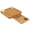 Novo Conjunto de Tábua de Queijo de Bambu Transfronteiriço, Prato de Queijo de Madeira para Cozinha, Tábua de Corte, Tábua de Pão