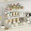 Estante de Almacenamiento para Tazas de Escritorio Multicapa Portavasos de Agua Taza de Té Taza de Café Bandeja de Goteo Soporte de Tazas para el Hogar