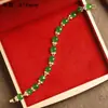 Pulsera de Jade Malayo al por Mayor, Pulsera con Incrustaciones de Jade Malayo Verde Esmeralda, Pulsera de Jade de Moda para Mujer