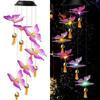 Luz de carillón de viento solar transfronterizo LED, luz colgante de pájaro cardenal, luz decorativa para exteriores, luz de ambiente festivo, luz de paisaje