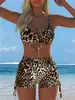 2027 Comercio Exterior Transfronterizo Europa y América Bikini de Dos Piezas con Tirantes Estampado Multiestilo Sexy para Mujer Traje de Baño de Verano