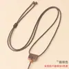 Cordón Colgante de Cuerda de Cuero de Vaca Estilo Étnico para Hombres y Mujeres Cuerda de Colgante de Jade Wushi Pai Cuerda de Collar de Buda Venta al por Mayor