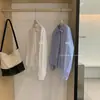 Y.JIA Yijia 2026 Otoño Estilo Coreano Sencilla para el Trabajo Corbata de Lazo Corbata Rayas Manga Larga Camisa Mujer 5828
