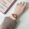 Reloj con Forma de Barril para Niñas, Sencillo y Elegante, Retro y Artístico, Adecuado para Estudiantes de Secundaria y Preparatoria, Reloj de Cuarzo con Diseño de Nicho Estilo Ins