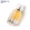 Frasco de perfume de 40 ml, cilíndrico, côncavo e côncavo, criativo, portátil, reto, redondo, listrado, fundo grosso, spray, frasco de perfume