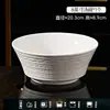 Jingdezhen 2026 Novo Conjunto de Louça com Tigela e Prato Embossados, Estilo Francês Luxo Leve Retrô Cor Sob Esmalte Tigela de Arroz Cerâmica Doméstica