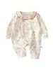 Ropa para bebé, colección primavera y otoño, mamelucos de algodón puro, atuendos elegantes para recién nacidos, mamelucos y trajes para gatear unisex para bebé