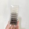 9 anillos para el cabello con línea telefónica en gris degradado en caja, lazos para el cabello con forma de corazón para niña, accesorios para el cabello con banda de goma estilo Cyber Celebrity