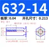 Remache de Acero Galvanizado con Agujero Pasante a Presión Remache Hexagonal Tornillo Bso/So-440/6440/632/8632/832