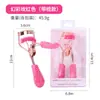 Rizador de Pestañas Rosa Asistente de Pestañas En Caja Rizador Natural Herramienta de Belleza Mango de Plástico Rizador de Pestañas de Acero al Carbono