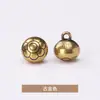 Botões Metálicos Redondos Costurados à Mão com Contas, Botões Estilo Chinês, Traje Tang, Hanfu, Cheongsam Estilo Antigo, Botões Costurados à Mão, Jinda