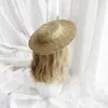 Sombrero de Paja Francés vintage Paja Sombrero de Paja Embrión DIY Han Yang Ecléctico Lolit Combinación Foto