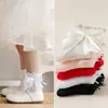 Nuevos Calcetines Infantiles 2026 para Bebés y Niños, Calcetines para Bebé Estilo Español con Lazo Grande, Calcetines de Estudiante Princesa para Niñas, Calcetines con Puño Holgado