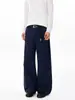 Muxi Clothing Marca de Moda Americana High Street Diseño Plisado Desestructurado Corte Limpio Pantalones Casuales Pantalones de Pierna Recta Ropa de Trabajo