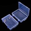 Caja Rectangular Transparente de PP con Cierre, Vacía, Caja de Muestras, Caja de Empaque para Artículos de Pesca y Ferretería, Caja de Almacenamiento para Papelería con Tapa