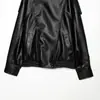 Ropa de Mujer 2026 Verano Nuevo Estilo Estilo Europeo y Americano Chaqueta de Motocicleta Negra con Cuello Alto Chaqueta de Imitación de Cuero 4391892