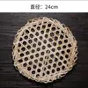 Esterilla de bambú tejida a mano presentación de platos emplatado sartén antiadherente da de bambú espátula pequeña de bambú red de cocción al vapor rejilla hexagonal da de bambú