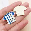 Fútbol Copa del Mundo Deporte Colgante de Aceite Goteante Accesorios de Joyería de Aleación DIY Colgante de Collar Llavero Insignia Conmemorativa