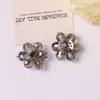 Suministro Exclusivo Transfronterizo para Xiaohongshu: Cuentas de Cristal de Flor Brillante de Cinco Pétalos Accesorios Decorativos Hechos a Mano para Pendientes DIY