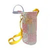 Bolsa Grande para Garrafa de Água Portátil com Estampa da Moda, Estilo Fresco, Capa para Garrafa de Água, Bolsa Portátil para Armazenamento de Garrafa Térmica