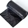 Fabricante de sacos de lixo grandes saco plano preto espesso tamanho grande saco de lixo para propriedade de saneamento saco de plástico tipo colete dropshipping