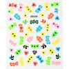 Novos Adesivos Coloridos para Nail Art para Meninos e Meninas, Adesivos de Unha Infantis, Flores Fofas, Borboletas, Padrões Pequenos, Adesivos de Nail Art para Atacado