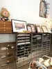 Gabinete de almacenamiento para arte de uñas vitrina juego de mesa y silla para arte de uñas silla para arte de uñas estilo vintage gabinete de almacenamiento de madera maciza gel para uñas