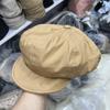 Gorra Octagonal Artística de Nubes Japonesas para Mujer Principios de Otoño Nueva Color Sólido Espiga Algodón Gorra de Periódico Vintage