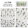 Pegatinas Originales para Uñas Florales Frescas 5D en Relieve Primavera y Verano Pequeñas Flores Blancas Frescas Accesorios para Uñas Artísticas Estilo Aa
